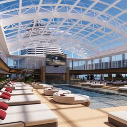 © Explora Journeys Der Wintergarten mit Pool & Bar
