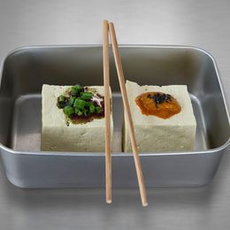 © Wiener Tofu Natur Tofu mit Soße ist nur eines der Gerichte bei Wiener Tofu