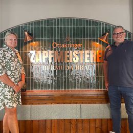Gabriele und Robert Huth in der Zapfmeisterei