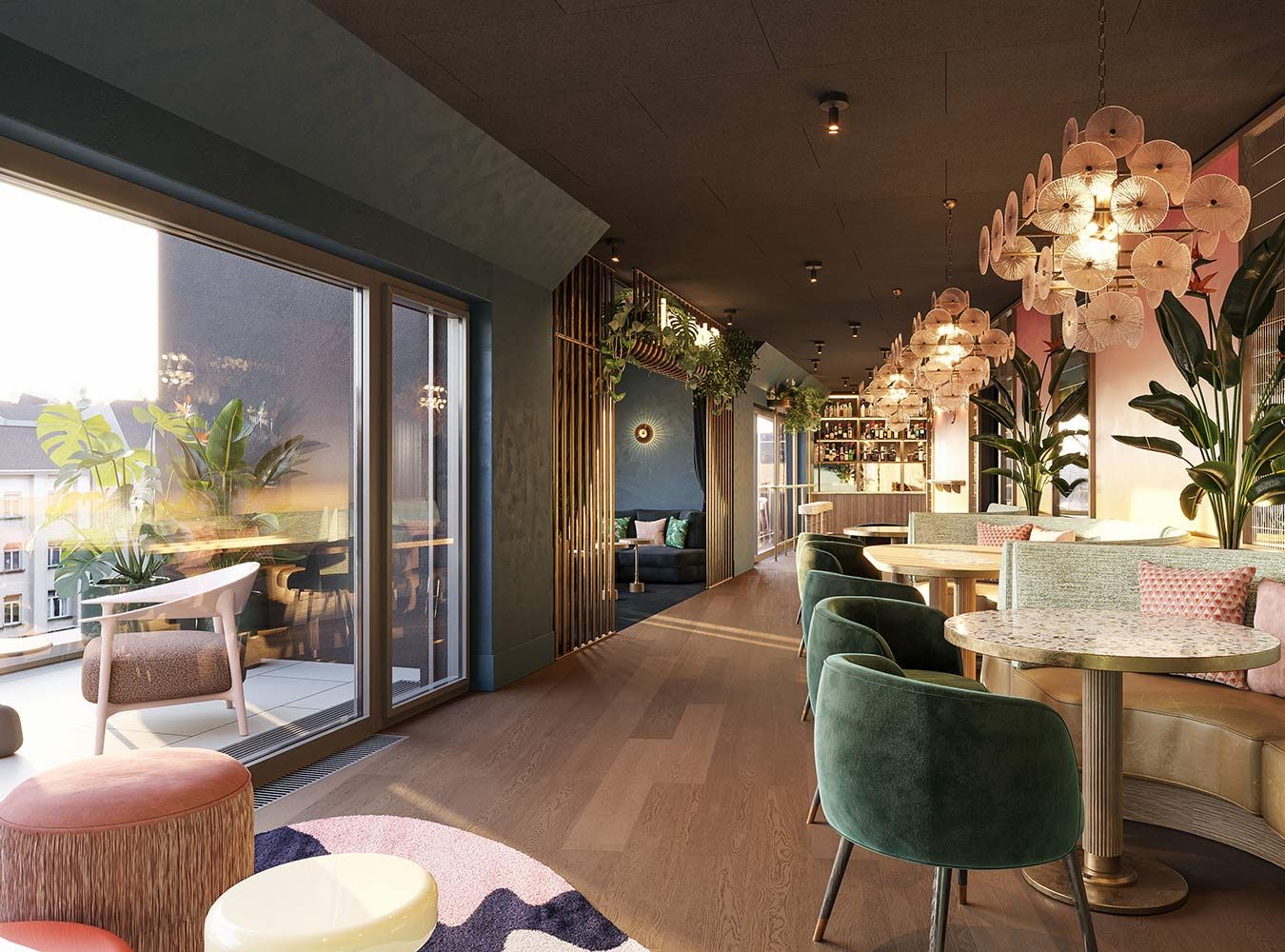 © Schani Hotels / Archisphere (Rendering) Rooftop-Bar Vieami