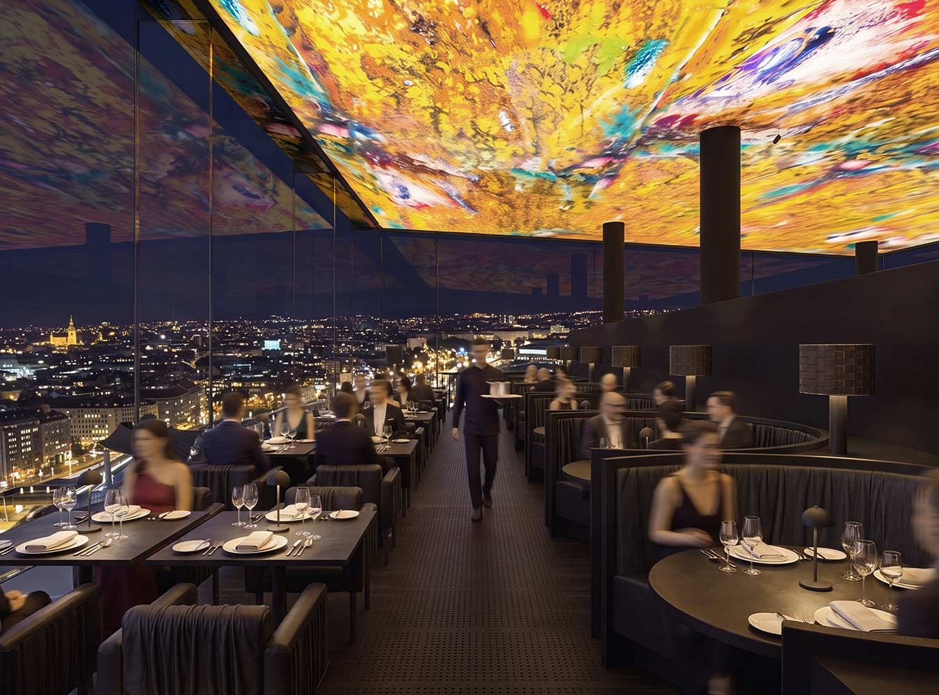 © Das Loft Rendering Restaurant-Bereich neu