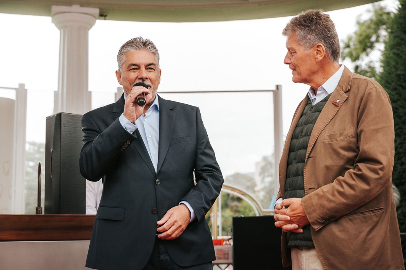 Reinhard Hanusch mit Karl Hohenlohe bei der Gault&Millau-Genussmesse