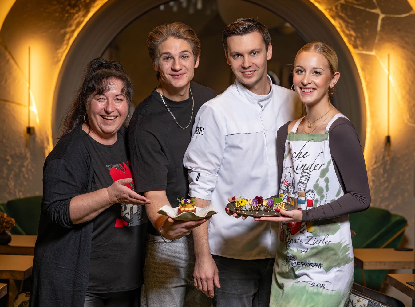 Renate Zierler, Timotheus Hollweg, Lukas Kienbauer und Anna Rosa Döller