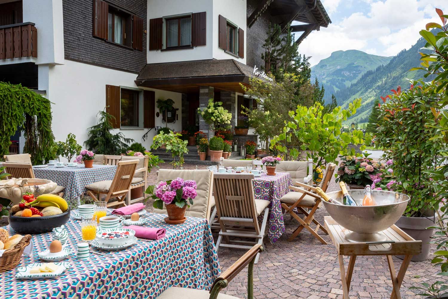 Gemütliches Setting beim Hotel Kristiania