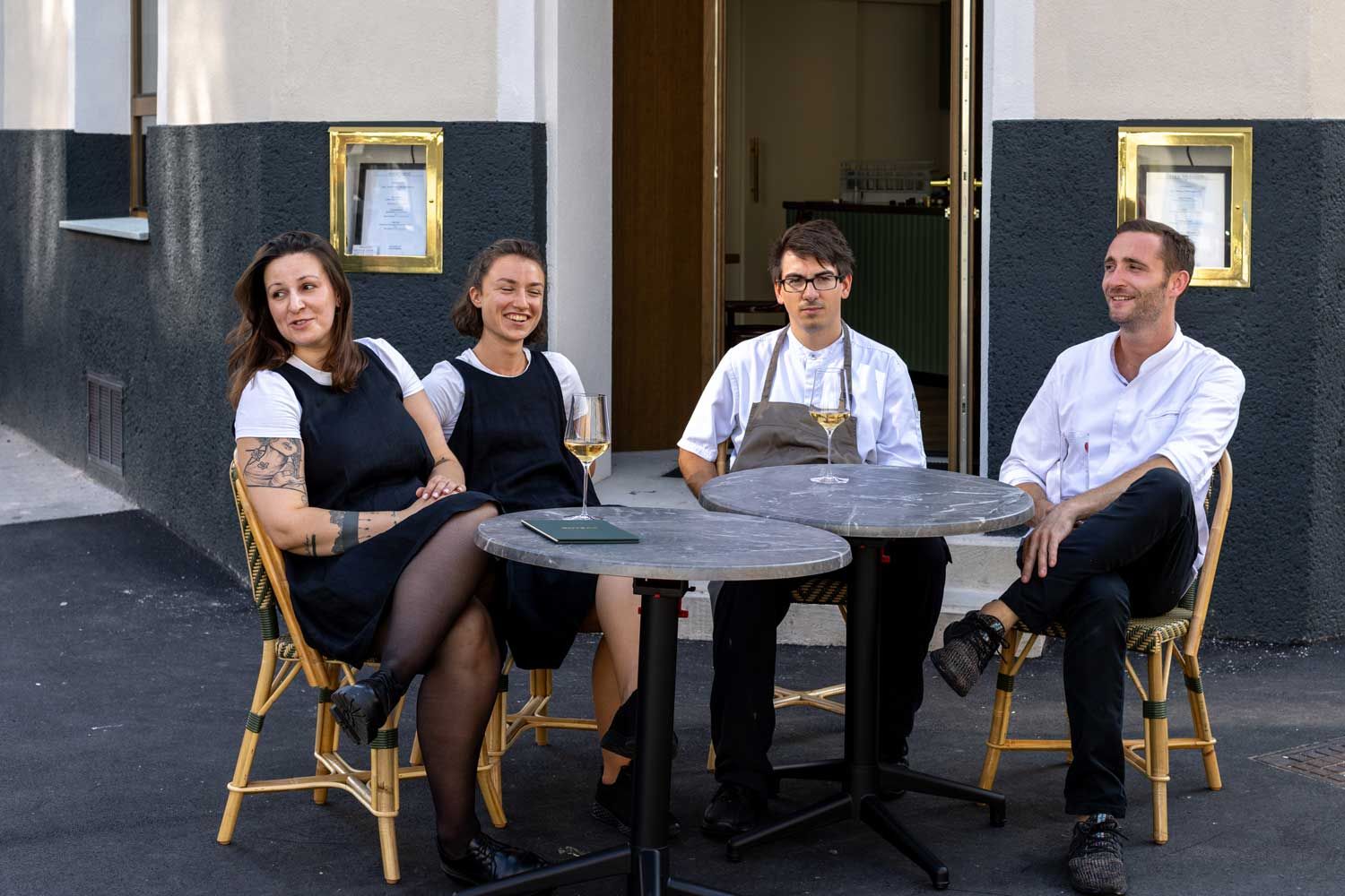 Kathi Proyer, Lena Gande, Michael Kowarz und Max Maierhofer