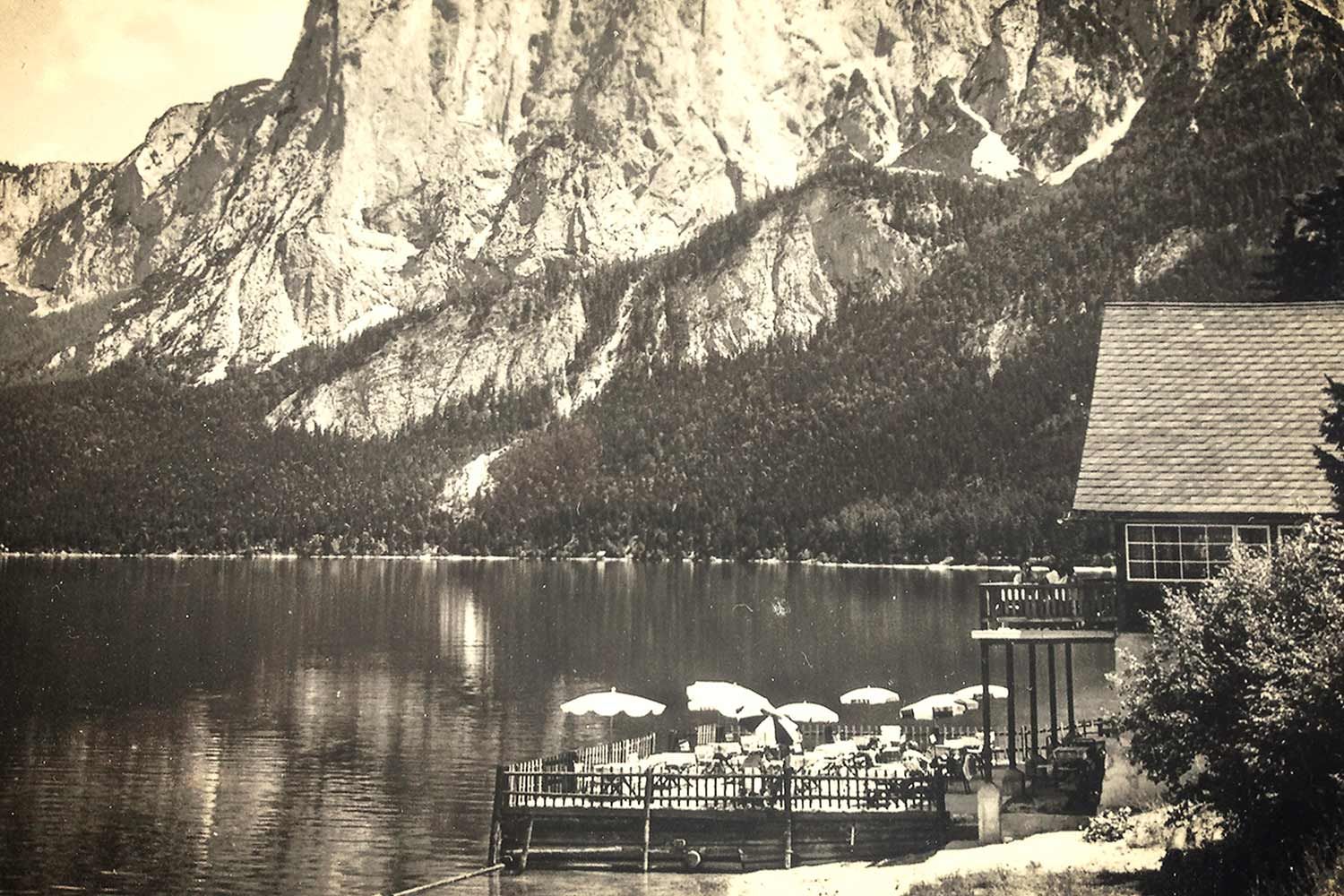 alte Holzterrasse