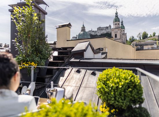 Blick auf die Festung Hohensalzburg
