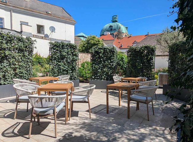 © Felix Moravec Gastgarten im Stift Klosterneuburg
