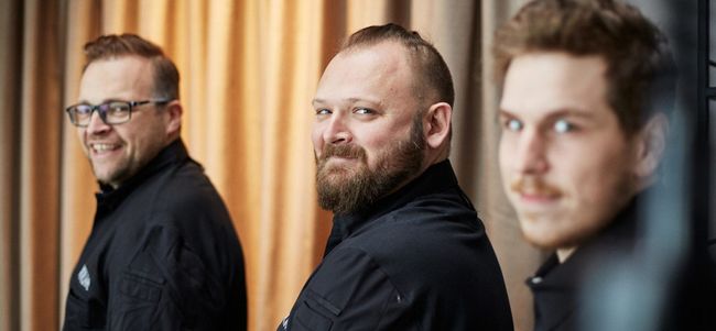 Michael Kolm (li.) mit seinem Küchenteam