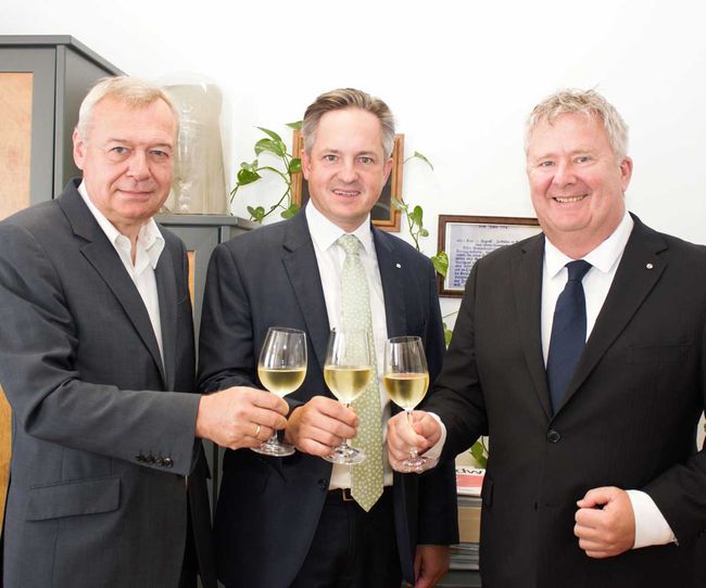© ÖWM / Robert Herbst Josef Glatt, Johannes Schmuckenschlager und Chris Yorke