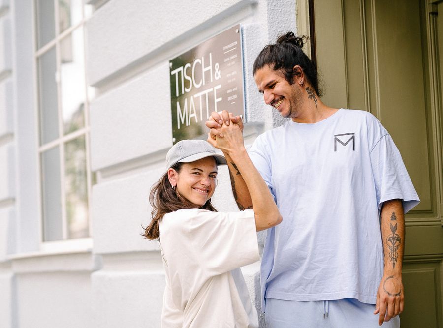 Michaela Illetschko und Navid Adham