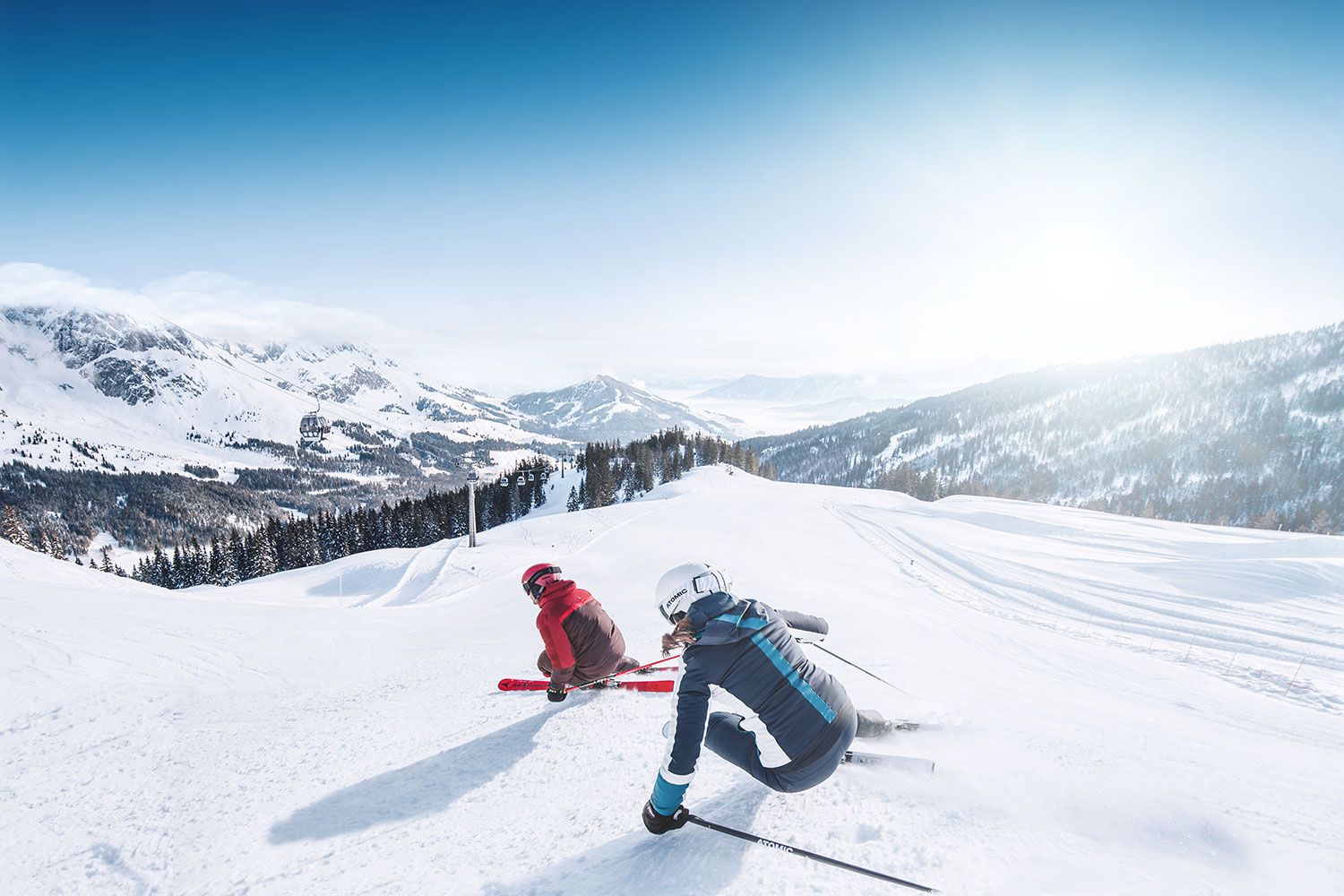 Genuss-Skifahren in der Frühlingssonne