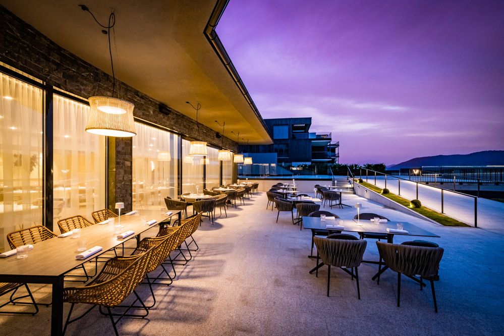 Die Terrasse des Gourmet Restaurants